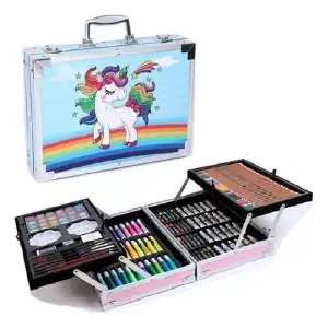 Kit/set De Arte Dibujo Maletin Metalico