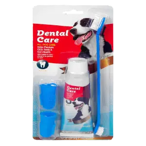 Kit De Crema Dental y cepillo para perro