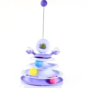 Torre para gato con tres niveles