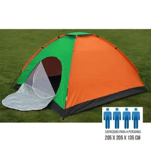Carpa Camping Armable 4 Personas Amplia