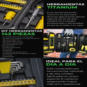 SET DE HERRAMIENTA   AMARILLO
