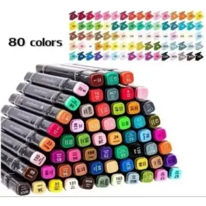 Set Marcadores Doble Punta X 80 Und Fun