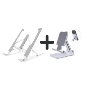 COMBO BASE PARA PC + HOLDER PARA CELULAR