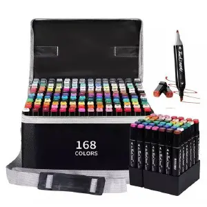 ESTUCHE DE MARCADORES 168PCS