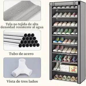 Zapatero 10 Niveles Con Cubierta