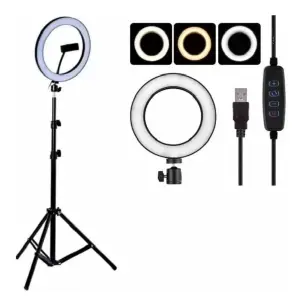 Aro De Luz Led 45 Cm Con Trípode