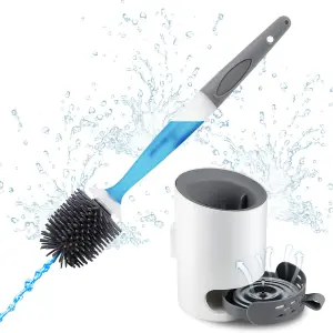 DISPENSADOR CON ESCOBILLAS TAZA DE JABON