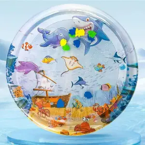 TAPETE INFLABLE DE AGUA REDONDO  1 MTS