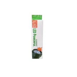 LINTERNA METALICA DE LED A PILAS