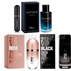 212 vip rose+212 vip black+sauvage+perfu