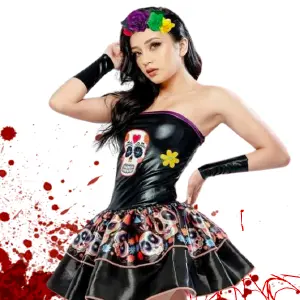 DISFRAZ DE CATRINA HALLOWEN