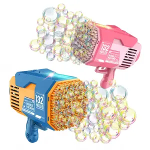 Pistola De Burbujas Recargable 132 Aguje