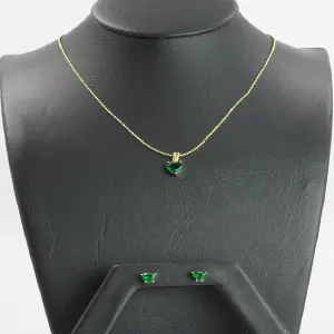 Duo Topos-Cadena Corazon Verde