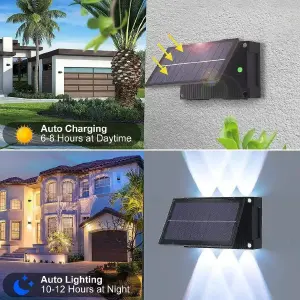 LAMPARA SOLAR CON LUCES COLORES