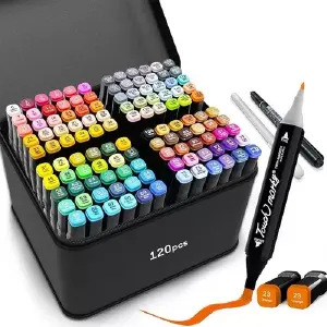 Marcadores Doble Punta X 120pcs
