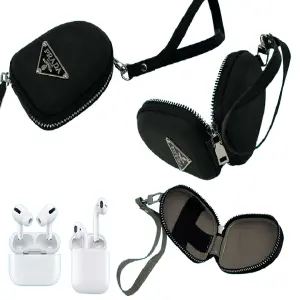 Case Airpods Universal Prada Tipo Cuero