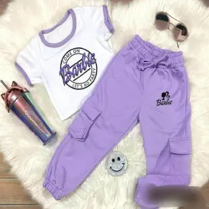 Conj camuflado LILA barbie