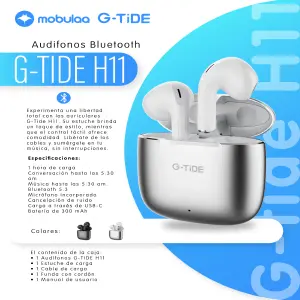 Audifonos Inalambricos H11 G-TiDE