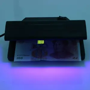 DETECTOR DE DINERO FALSO CON LUZ UV
