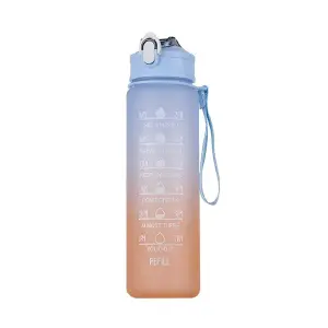 Botella Delgada Plastica Termo Agua AzRs