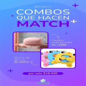 Gorro ducha + cepillo masajeador