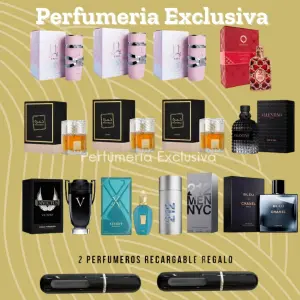 Kit 12 perfumes + 2 perfumeros
