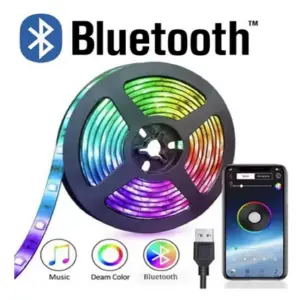 Cinta led 5 metros rgb bluetooth control