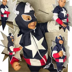 Conjunto de sudadera N66 Capitán américa