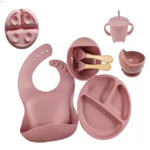 Dg Set Vajilla Silicona Bebe X 7 Piezas