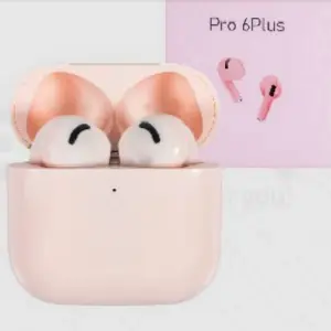 TWS Air Pro 6 Plus BT Rosa/Negro