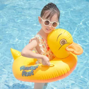FLOTADOR INFLABLE PATO CON AGARRADERA