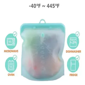 Bolsa Hermética Silicona 500ml Reutiliza
