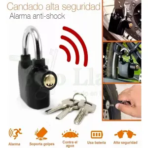 Candado De Alta Seguridad Con Alarma