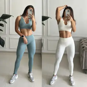 Set Deportivo Leggins+top manga sisa