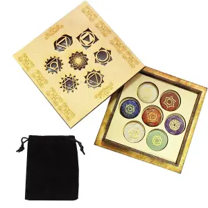 Set 7 Chakras Cuarzos Piedras 100% Natur