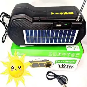 Parlante Solar Recar Bluetooth Fm Radio