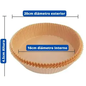 Papel Para Comidas en la Air Fryer100und