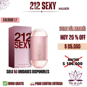 Perfume 212 Sexy Carolina Herrera 100ml
