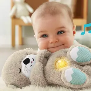 Nutria Peluche Que Respira Luz Y Sonido
