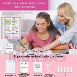 MINI IMPRESORA PORTÁTIL INALAMBRICA CELU