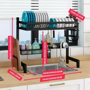 ORGANIZADOR Y ESCURRIDOR DE PLATOS  65CM