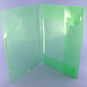 Carpeta plástica traslucida