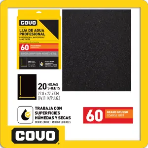 LIJA DE AGUA PROFESIONAL GRANO 60 - 20