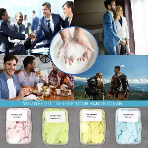 Hojas De Jabón Antibacterial +Estuche X6