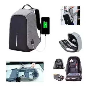 Maleta Antirobo Mochila Con Puerto Carga