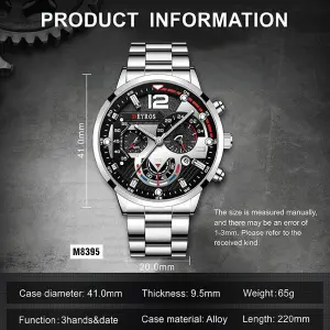RELOJ CURREN METALICO CRONOGRAF M:8395-1