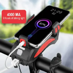 Luz de bicicleta multifunción 4 en 1