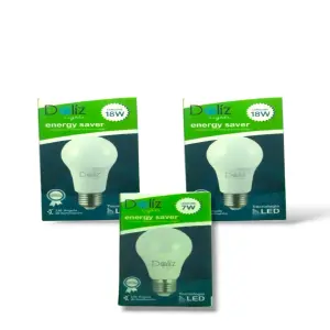 Combo x3 bombillos Dalíz 18W-7W