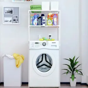 estante organizador de lavadora y baño