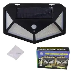 Lámpara Solar 100 Luces Led Exteriores